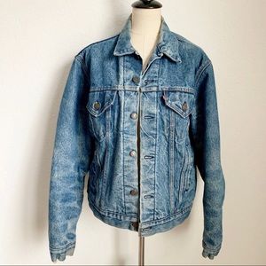 LEVIS • Vintage Wool Lined Trucker Jacket • Sz XL